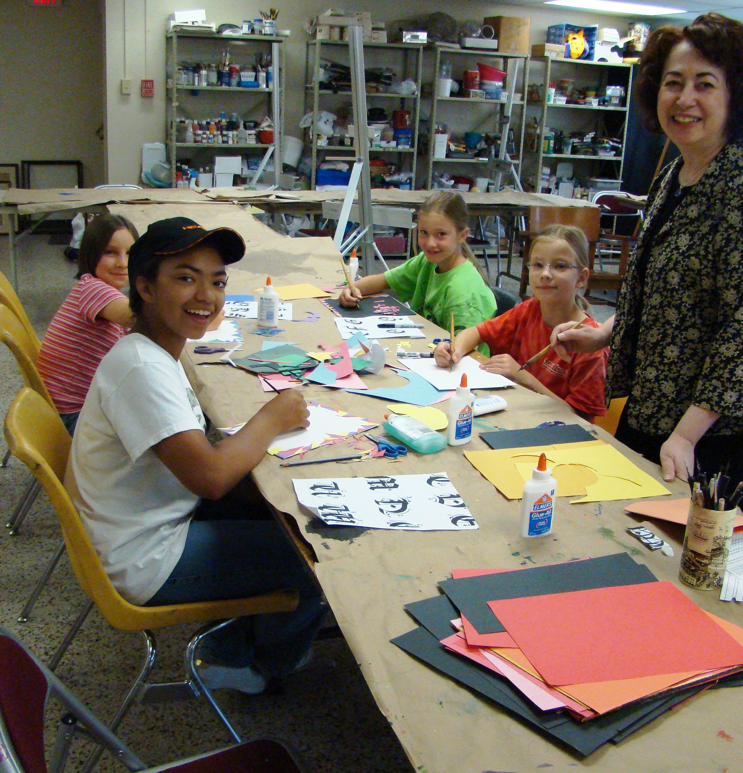 Childrens Art Class Calligraphy Summer 09.JPG